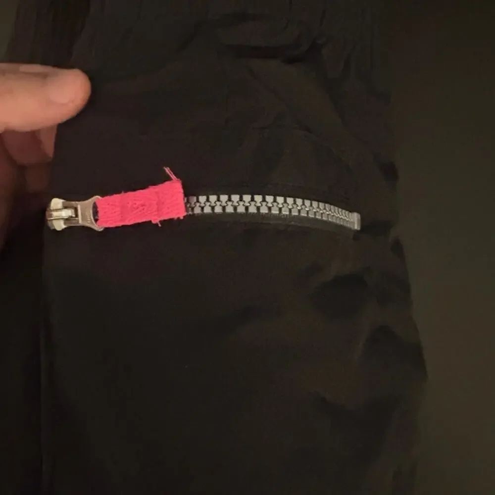 Carter's Toddler Black/Pink Snowpants 18 Months Side Zipper Pocket
